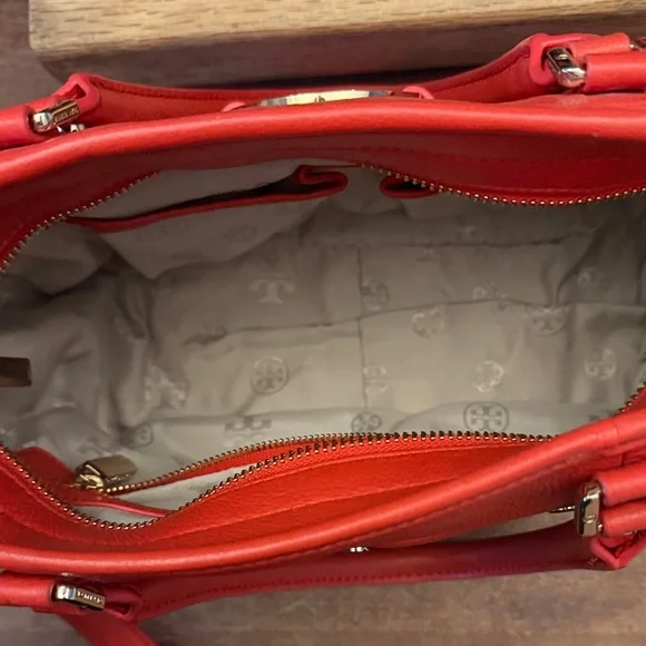 Tory Burch Vibrant Red Satchel - Picture 5 of 13